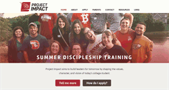 Desktop Screenshot of goprojectimpact.com