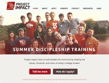 Tablet Screenshot of goprojectimpact.com